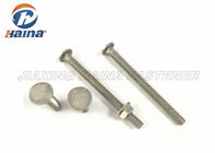 DIN608 A270 / 304 Stainaless Steel Flat Head Carriage Bolt dengan leher persegi